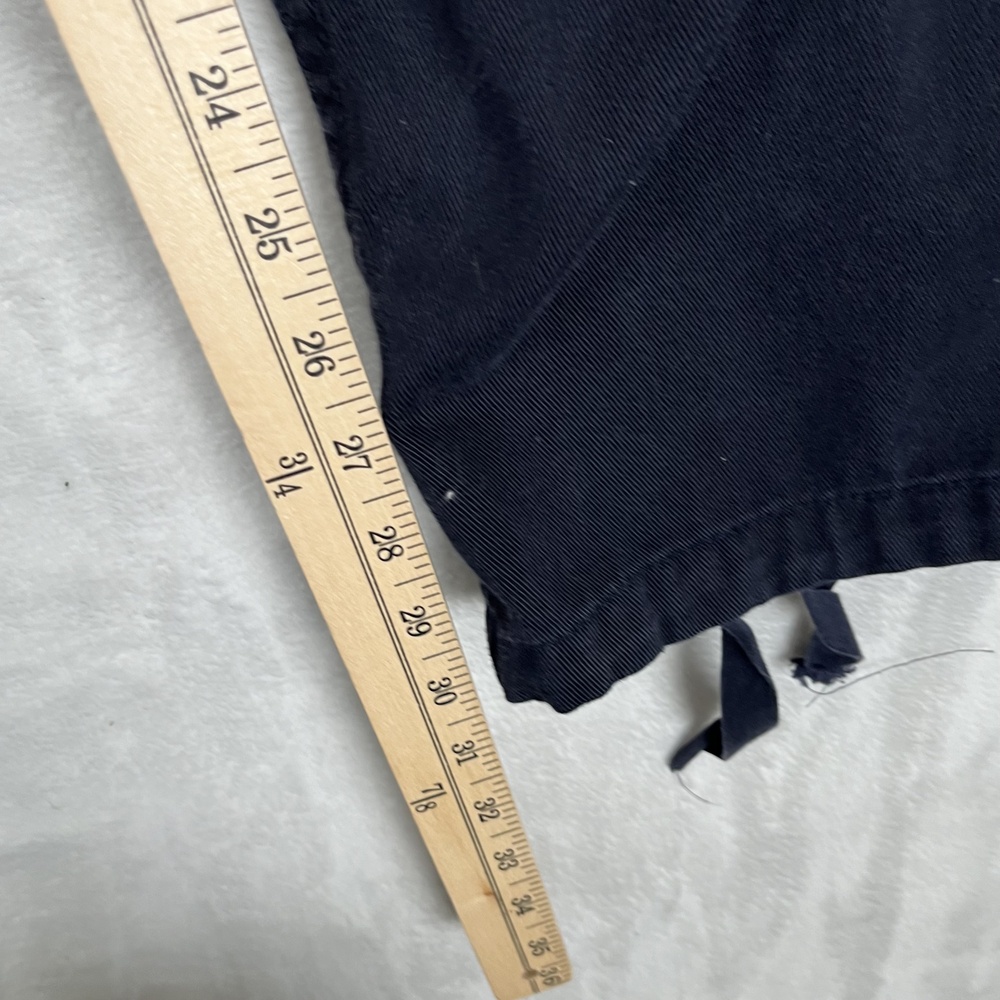 J Galt Cargo Pants Womens Small Navy Blue Twill Relaxed Straight Utility Pockets - Picture 4 of 10